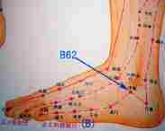 acupuncture acupressure Urinary Bladder Meridian points B62