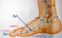 acupuncture acupressure spleen meridian points Sp4